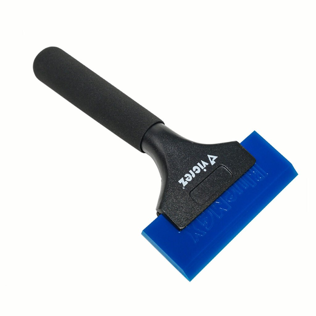 Vicrez Vinyl Wrap & Window Tint Blue Squeegee w/ Ergonomic Handle vzt120