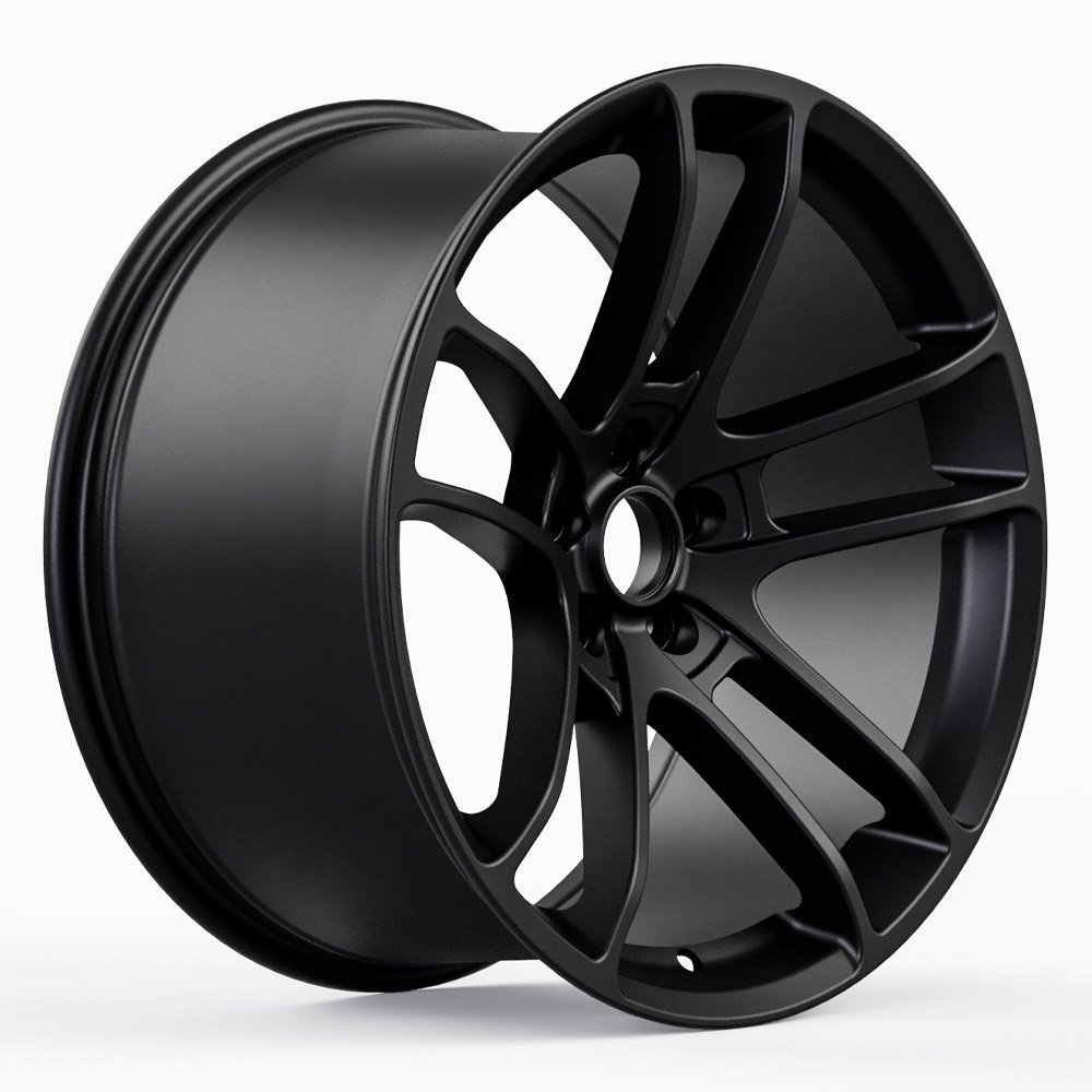 Hellcat Widebody Style Matte Black Wheel (20" x 10.5", +25 Offset, 5x115 Bolt Pattern, 71.6 mm Hub)