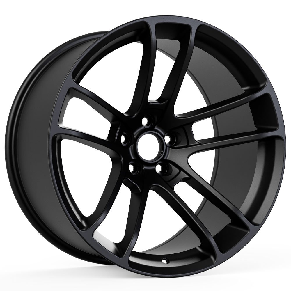 Hellcat Widebody Style Matte Black Wheel (20"x11", -2.5 Offset, 5x115 Bolt Pattern, 71.6 mm Hub)
