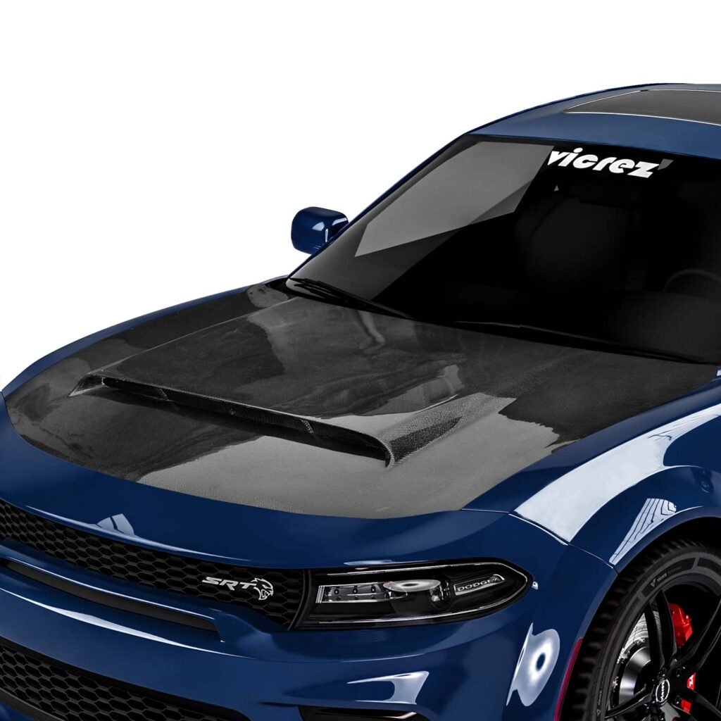 Vicrez Carbon Fiber Demon Hood w/ Vent Scoop | Dodge Charger 2015-2023