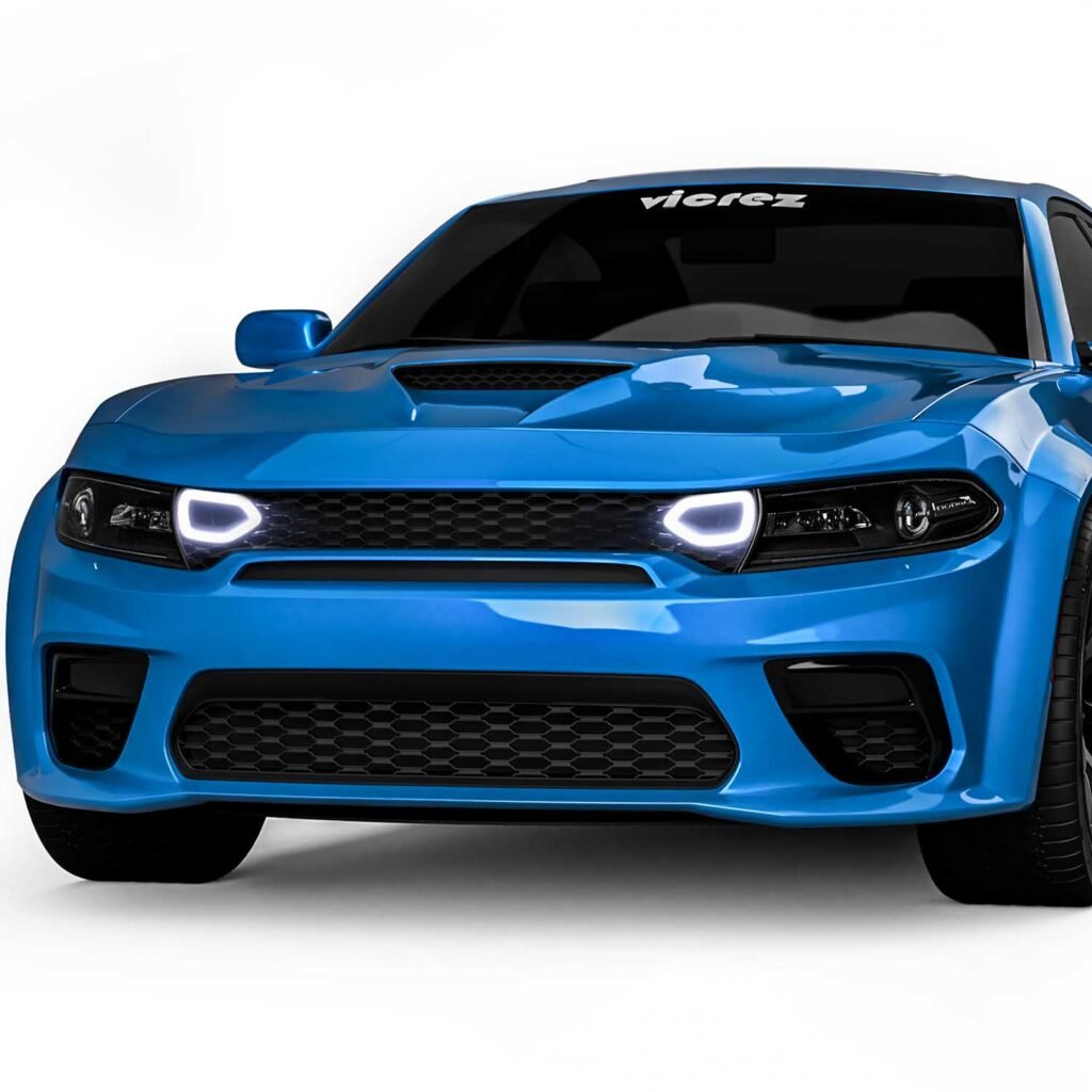 Vicrez Front Grille w/ LED Snorkel Lights | Dodge Charger Widebody 2020