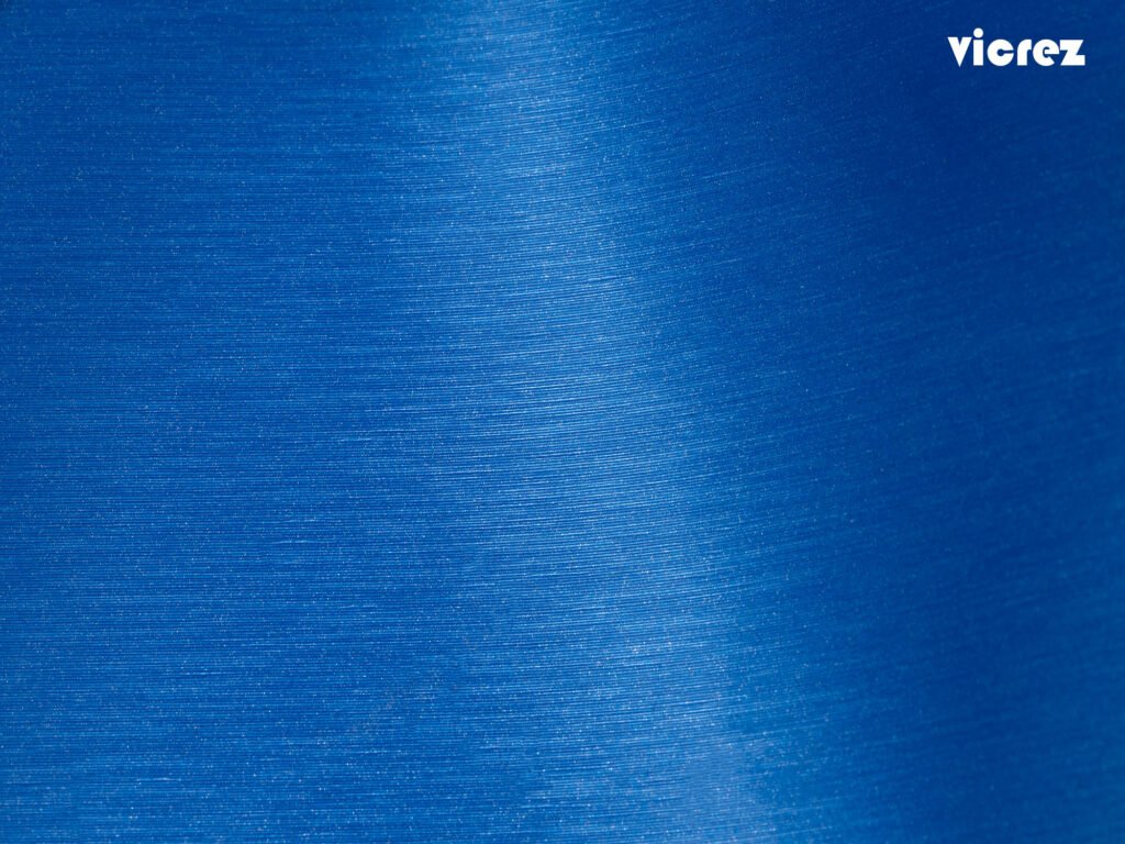 Vicrez Vinyl Car Wrap Film vzv10173 Brushed Blue Sea Aluminum 5ft x 60ft (Full Roll)