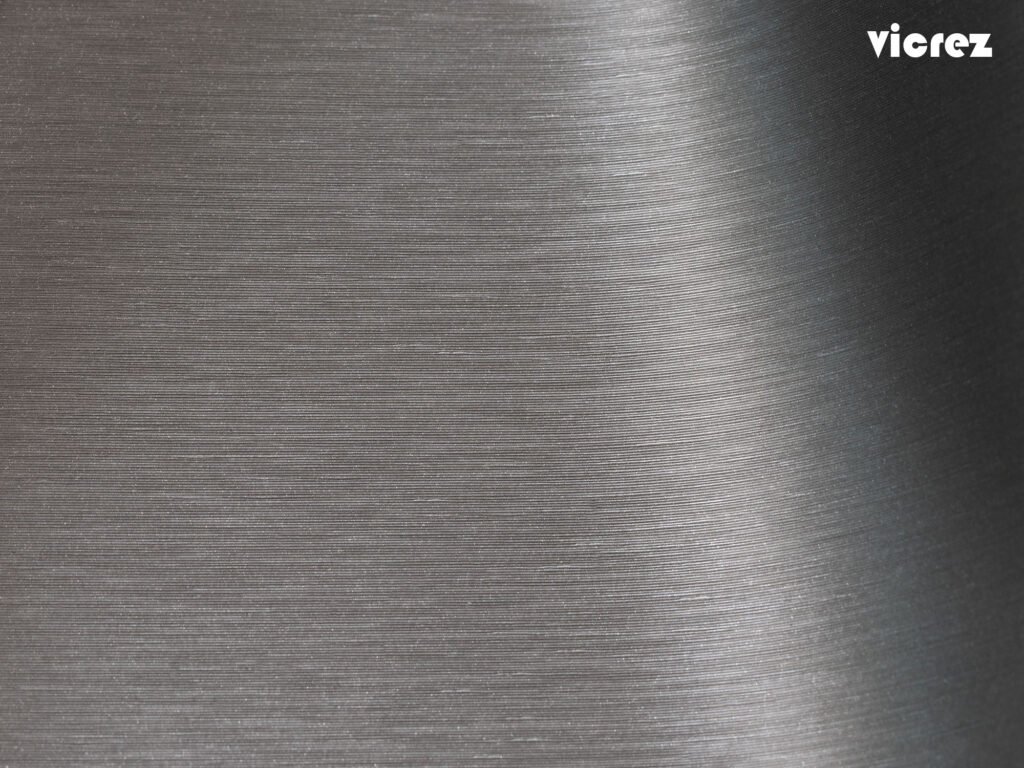 Vicrez Vinyl Car Wrap Film vzv10175 Brushed Grey Aluminum 5ft x 60ft (Full Roll)