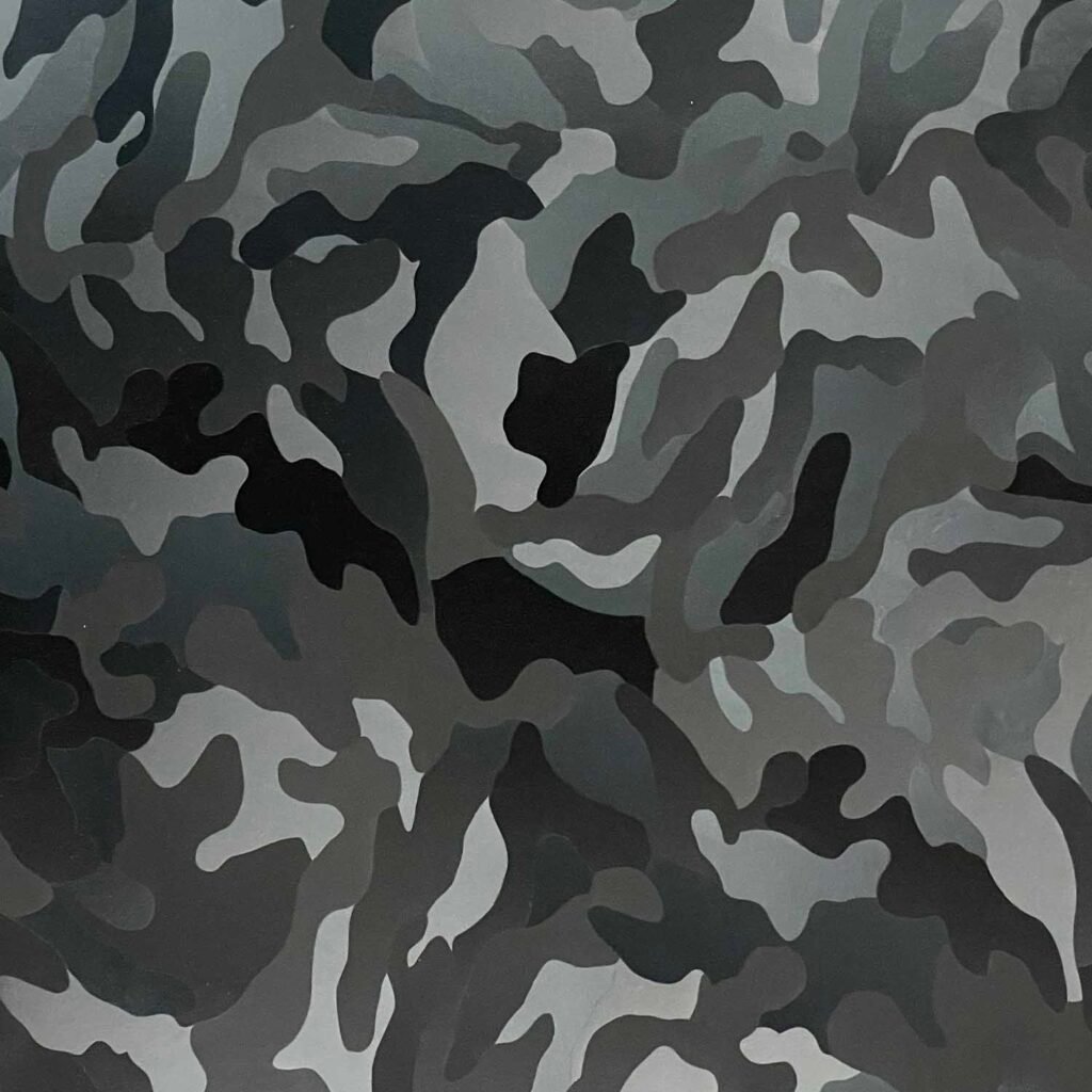 Vicrez Vinyl Car Wrap Film vzv10257 Urban Camo Satin Black 5ft x 60ft (Full Roll)