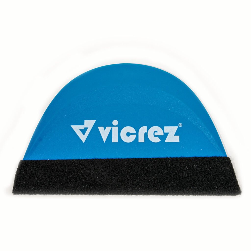 Vicrez Vinyl Smart Squeegee Felt Soft Blue Suede