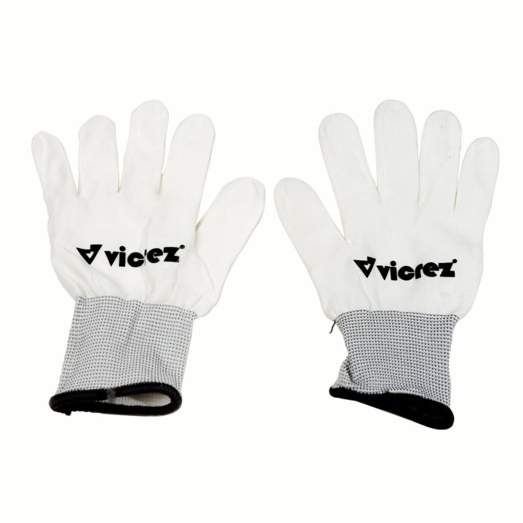 Vicrez Vinyl Wrapping White Gloves